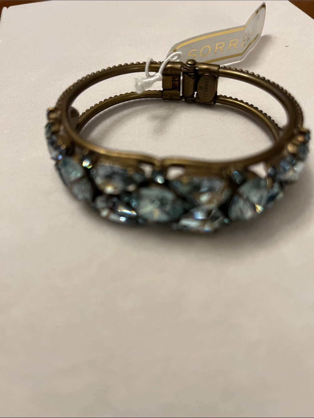 Sorrelli Light Blue Crystal Stretch Bracelet - Picture 4 of 9